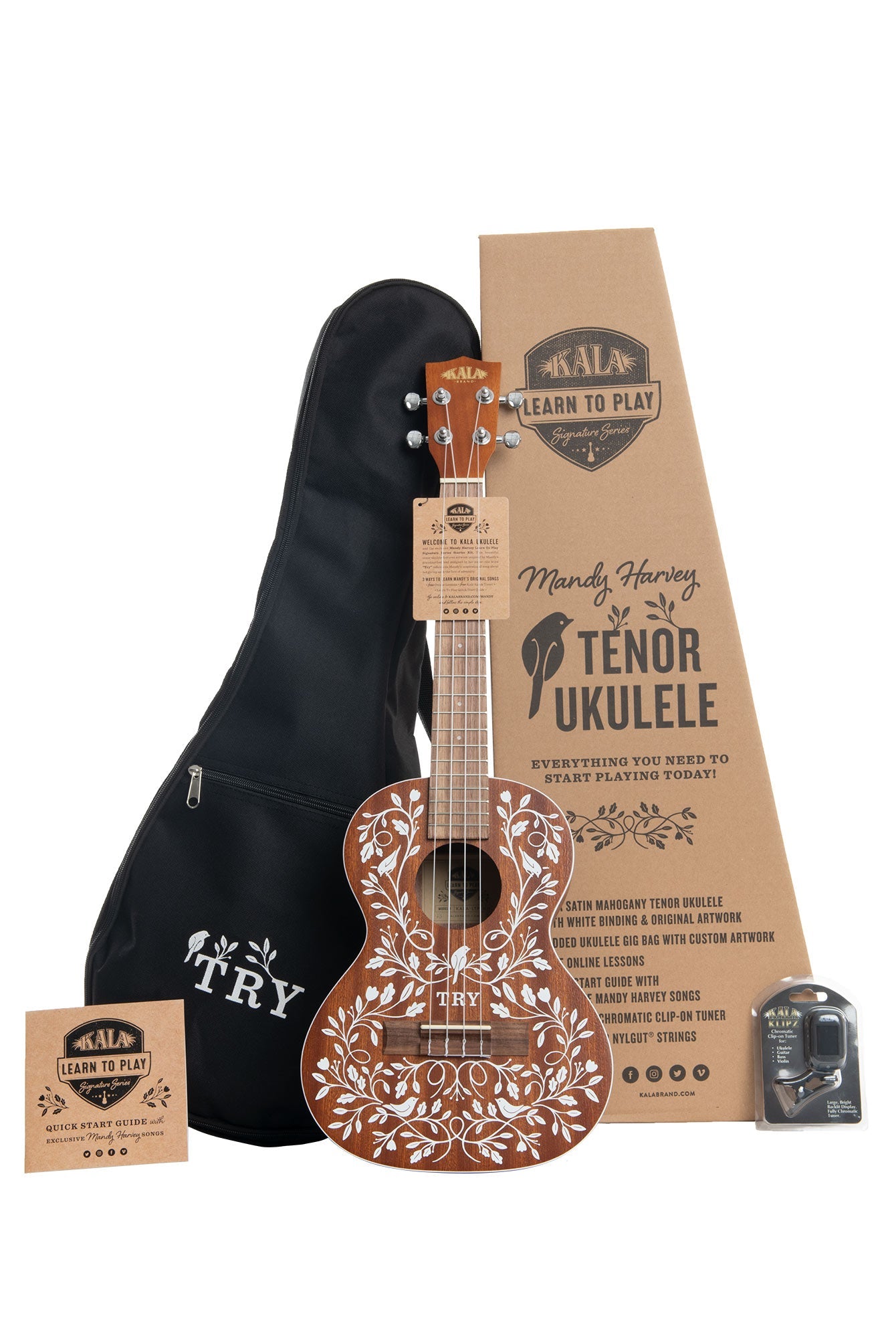 Kala Mandy Harvey Learn To Play Signature Series Tenor Ukulele - Metronome Music Inc.