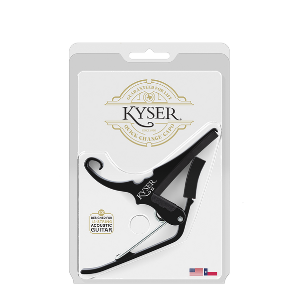 Kyser 12-String Guitar Capo Black - Metronome Music Inc.