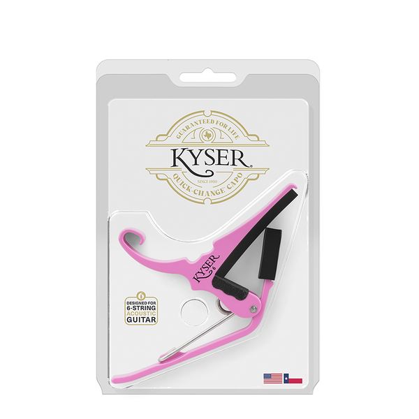 Kyser Acoustic Guitar Capo Pink Revival - Metronome Music Inc.