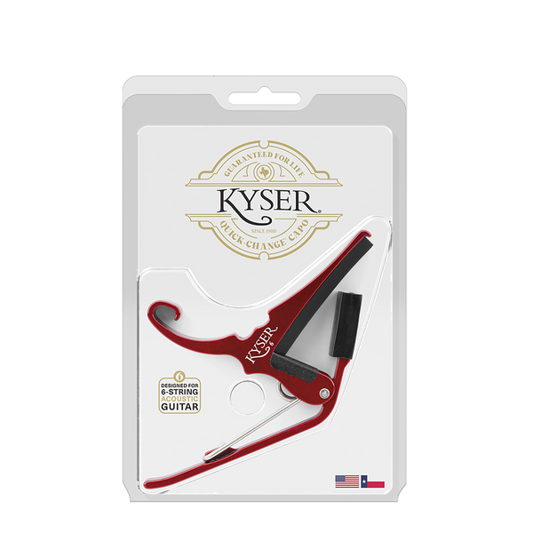 Kyser Acoustic Guitar Capo Red - Metronome Music Inc.