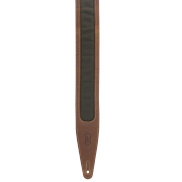 Levy's M317TRI-BRN-GRN Crazy Horse Leather Strap - Metronome Music Inc.