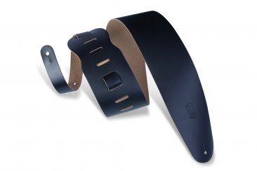 Levy's M4-BLK 3.5" Leather Bass Strap - Metronome Music Inc.