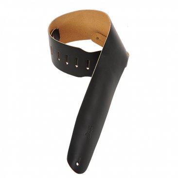 Levy's M4-BLK 3.5" Leather Bass Strap - Metronome Music Inc.