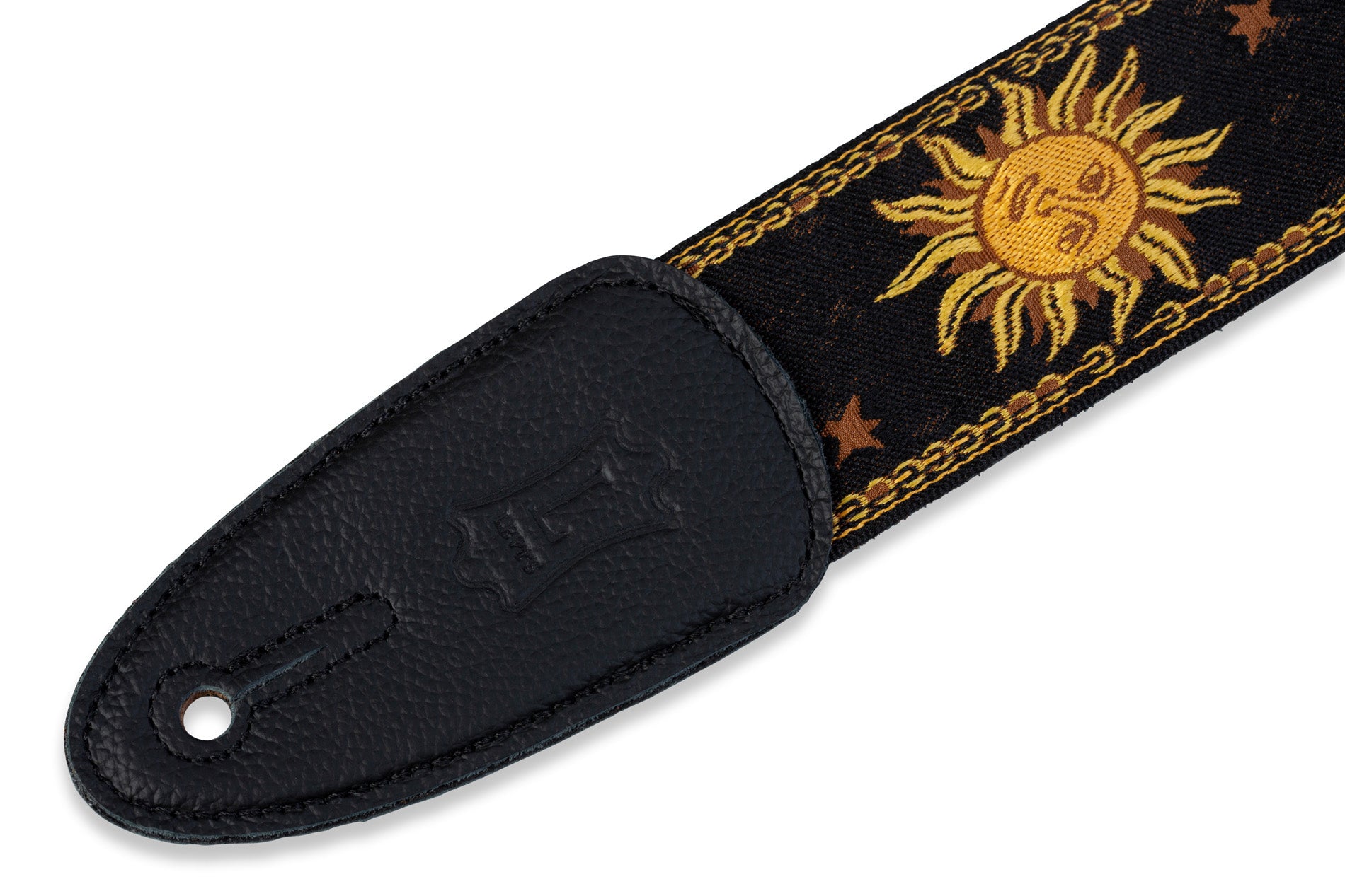 Levy's MPJG-SUN-BLK guitar strap - Metronome Music Inc.