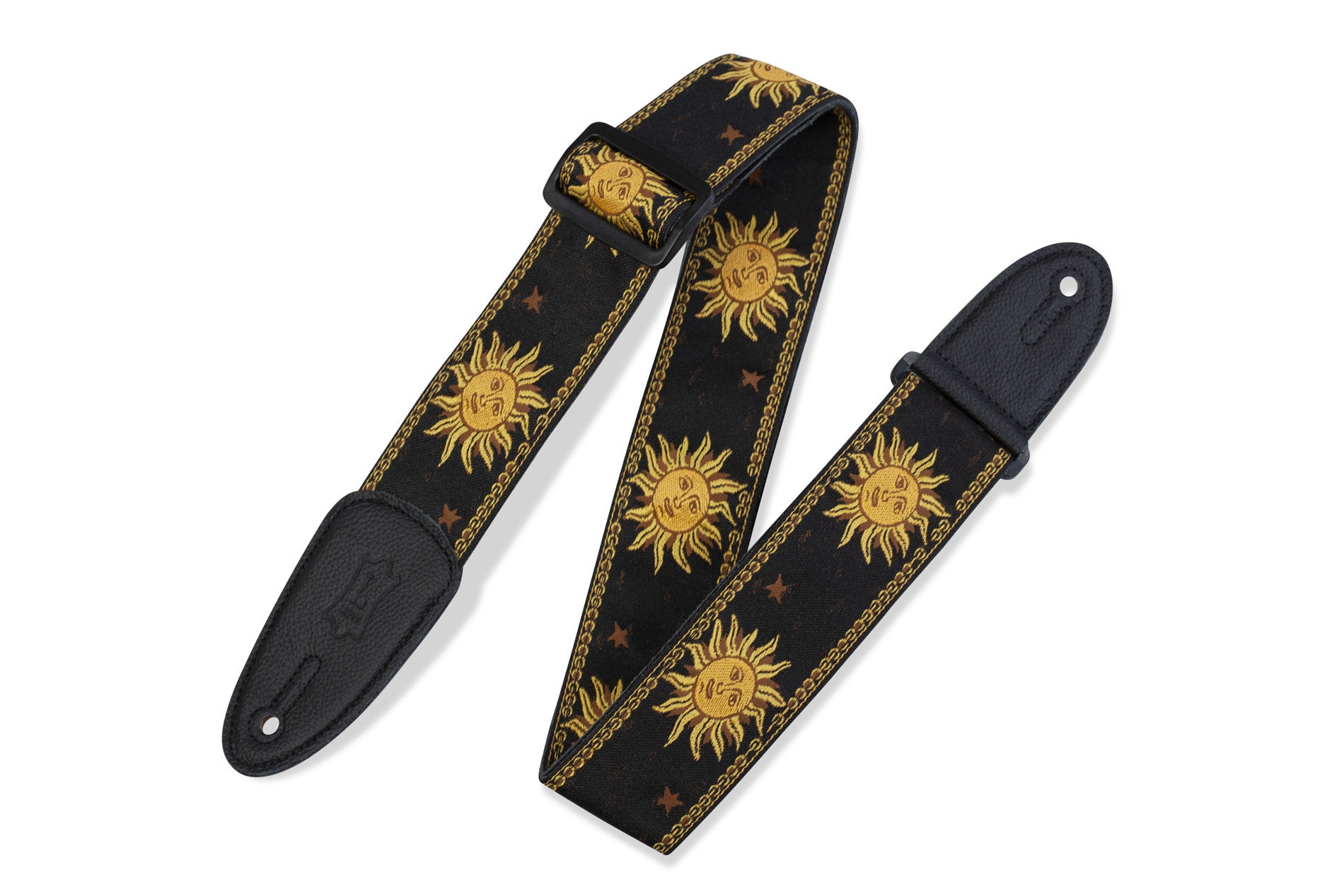 Levy's MPJG-SUN-BLK guitar strap - Metronome Music Inc.