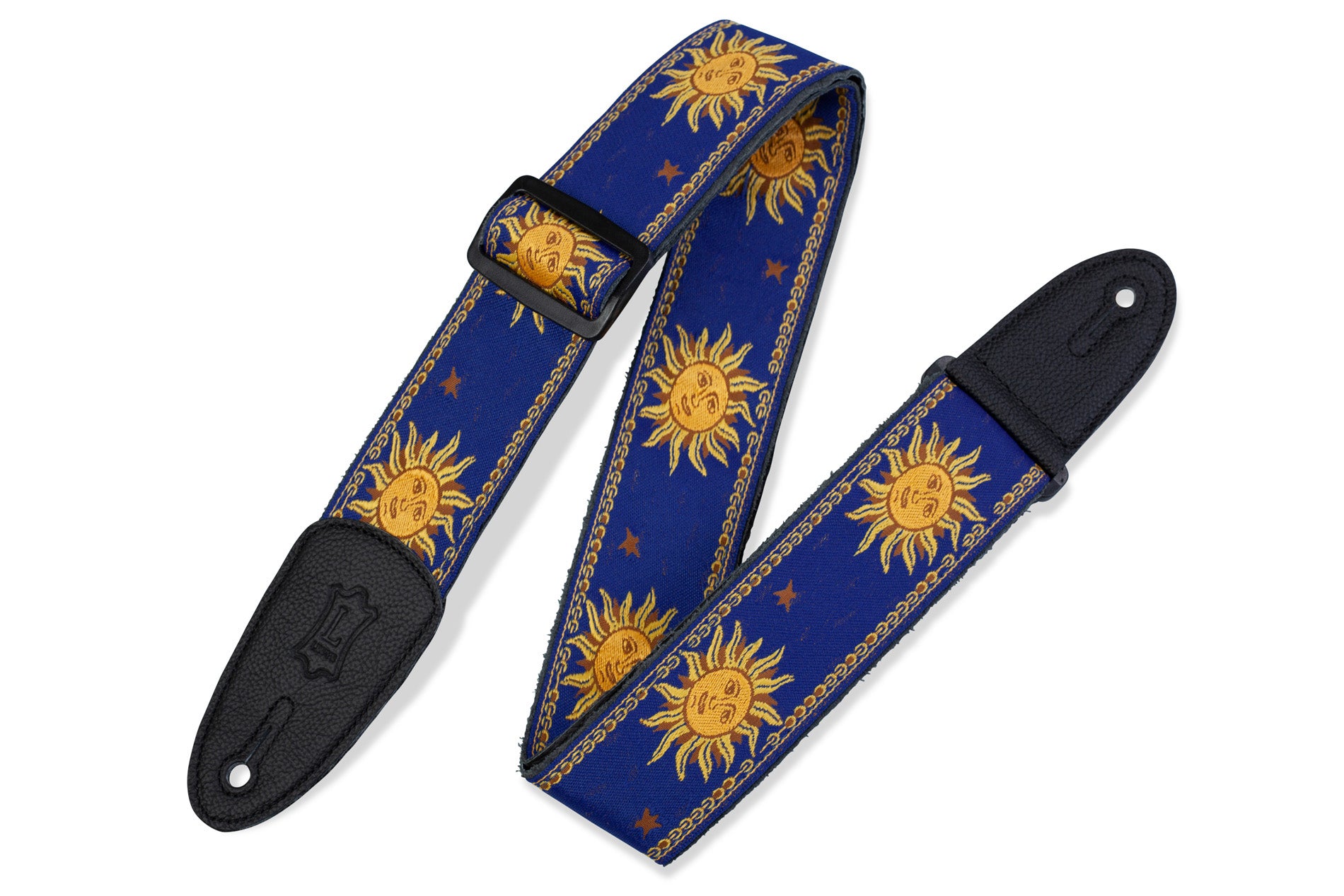 Levy's MPJG-SUN-BLU guitar strap - Metronome Music Inc.
