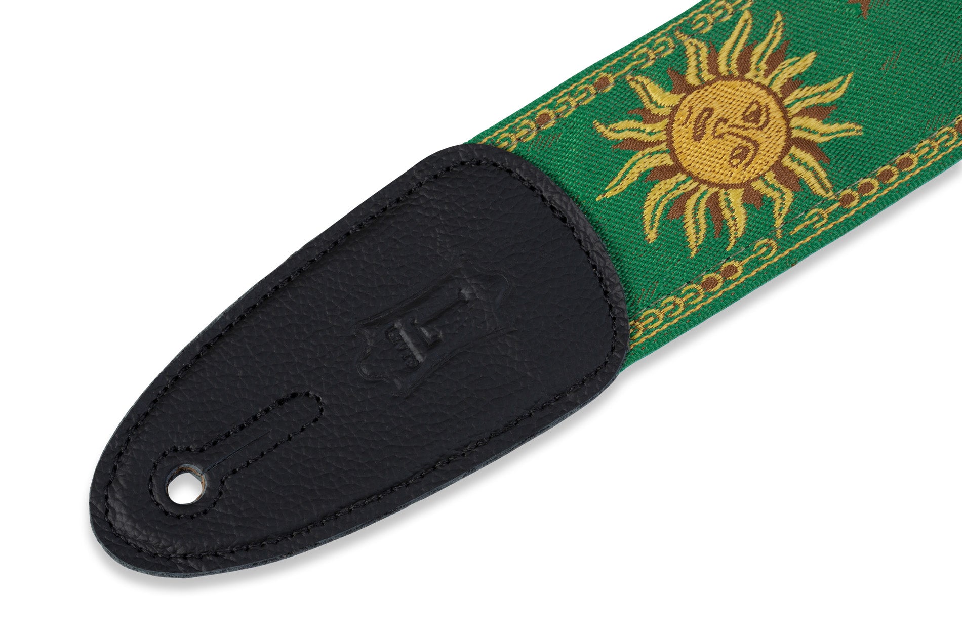 Levy's MPJG-SUN-GRN guitar strap - Metronome Music Inc.