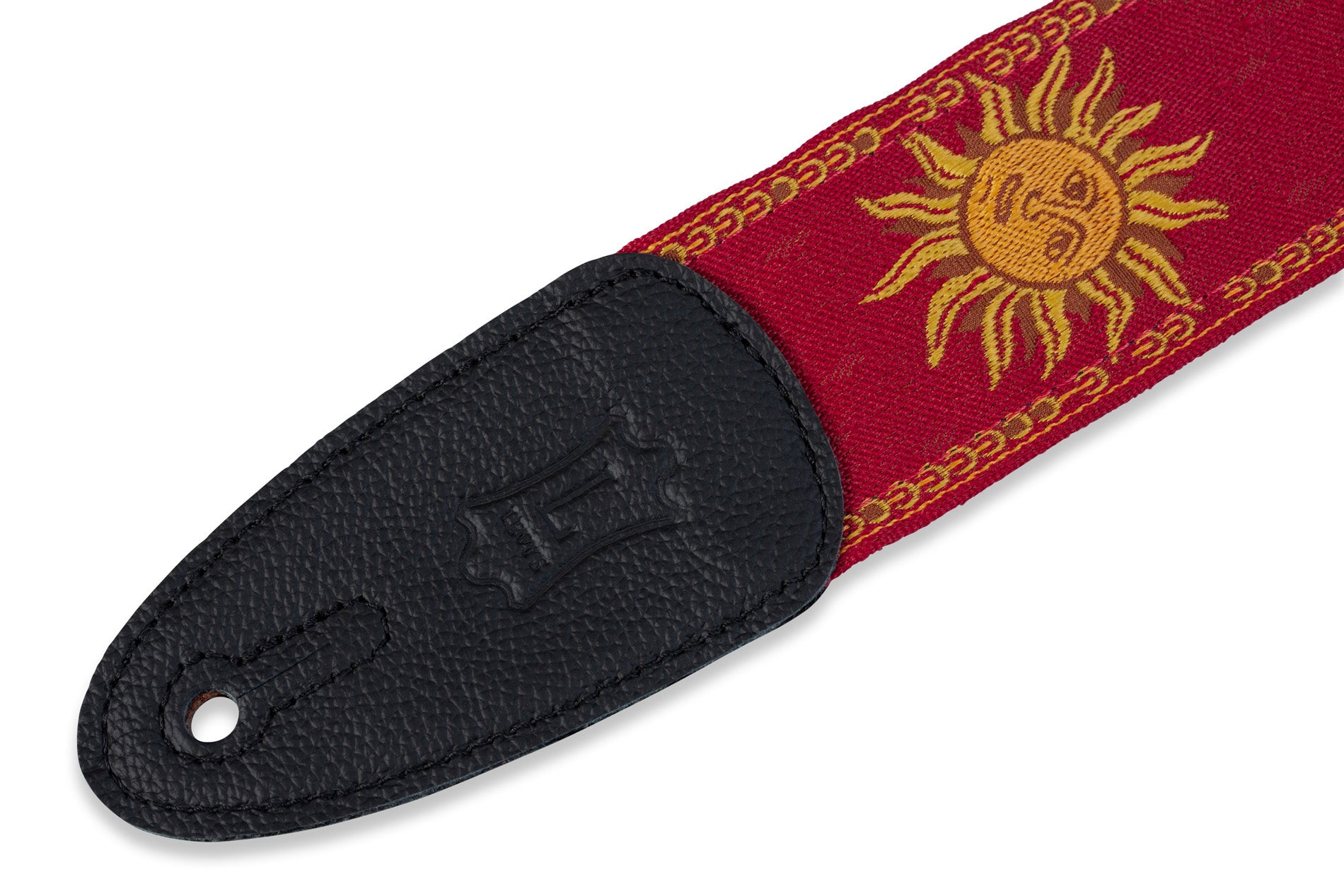 Levy's MPJG-SUN-RED guitar strap - Metronome Music Inc.