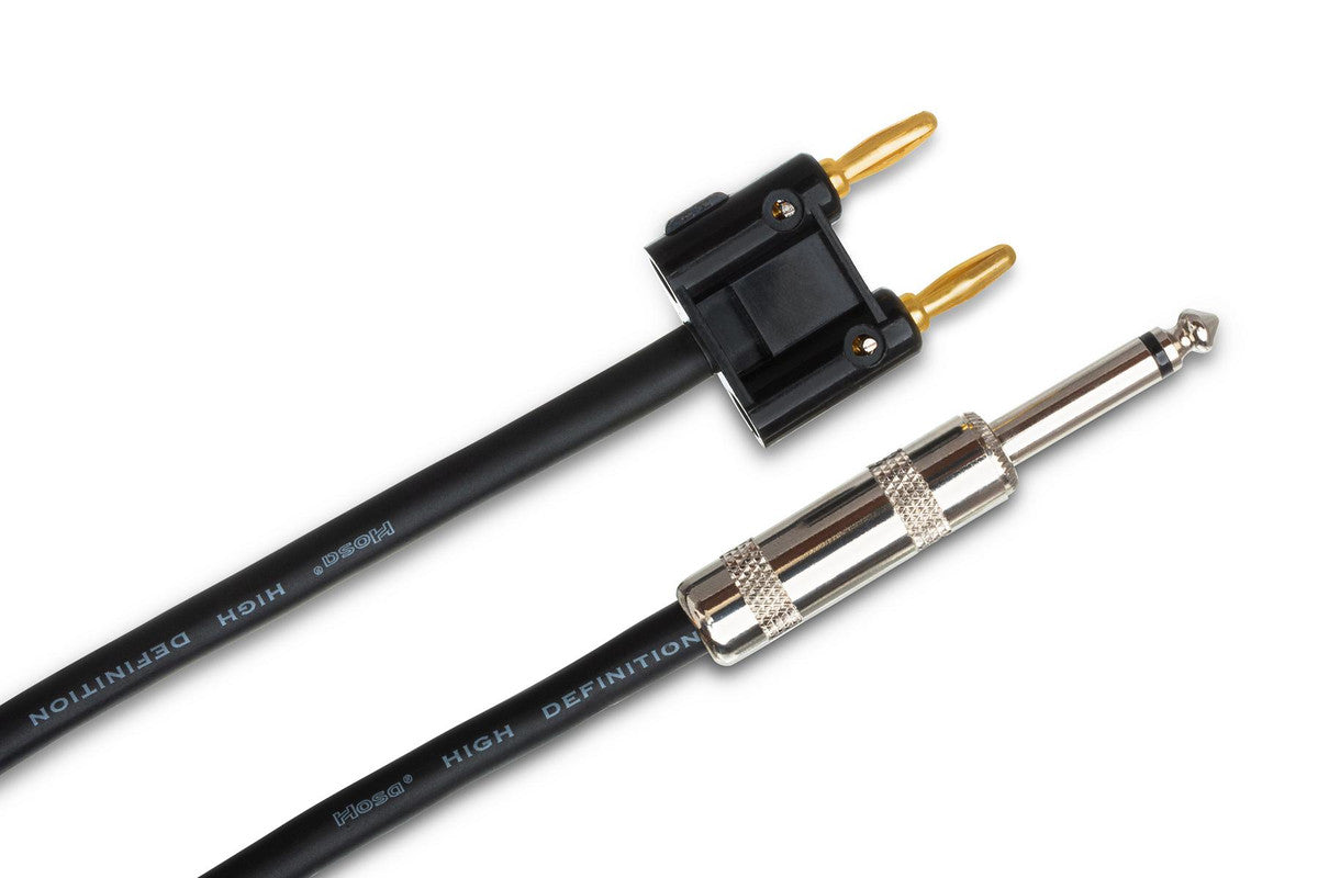 HOSA SKJ-625BN 25' TS to Dual Banana Pro Speaker Cable - Metronome Music Inc.