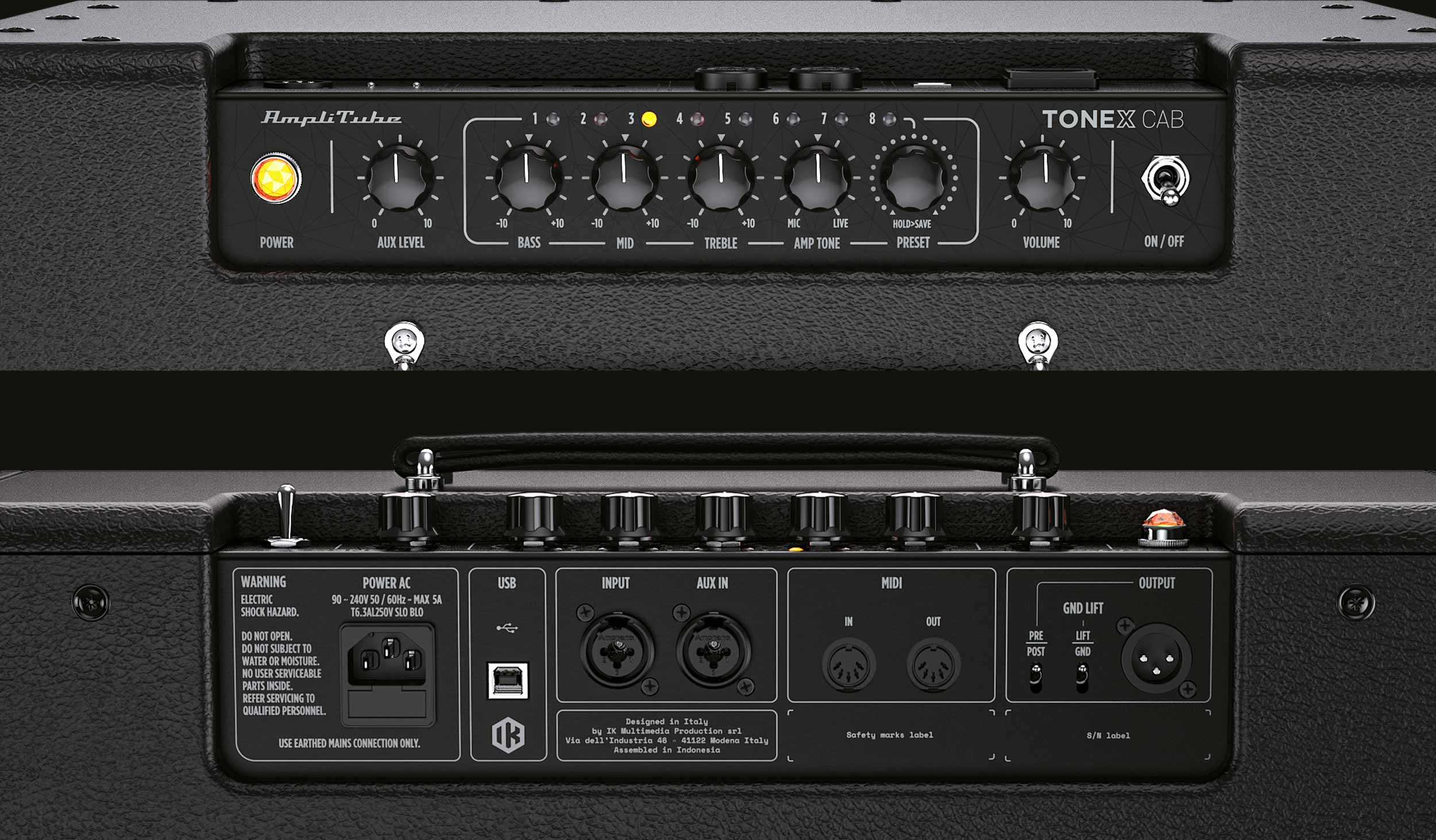 IK Multimedia TONEX Cab 700-watt 1 x 12-inch Power Guitar Cabinet (pre-order) - Metronome Music Inc.