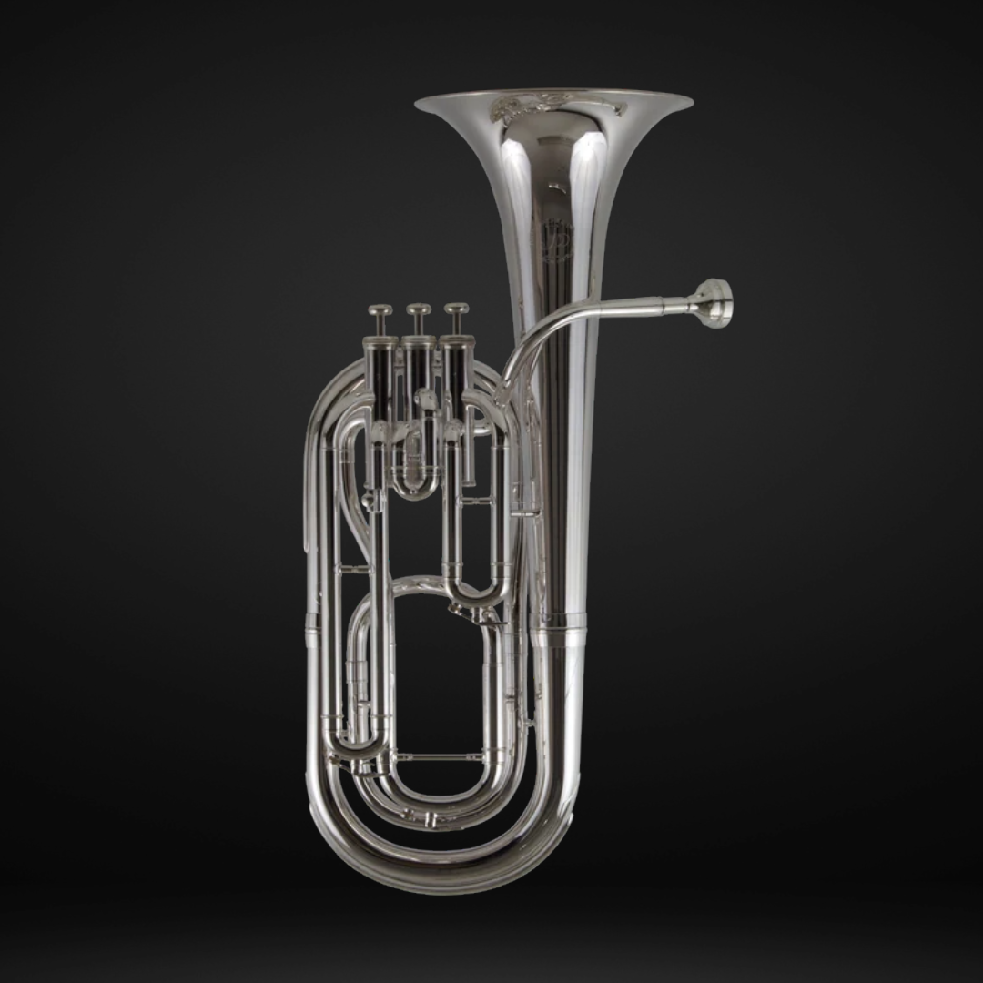 John Packer JP173S Student Baritone Horn w/Case, Silver - Metronome Music Inc.