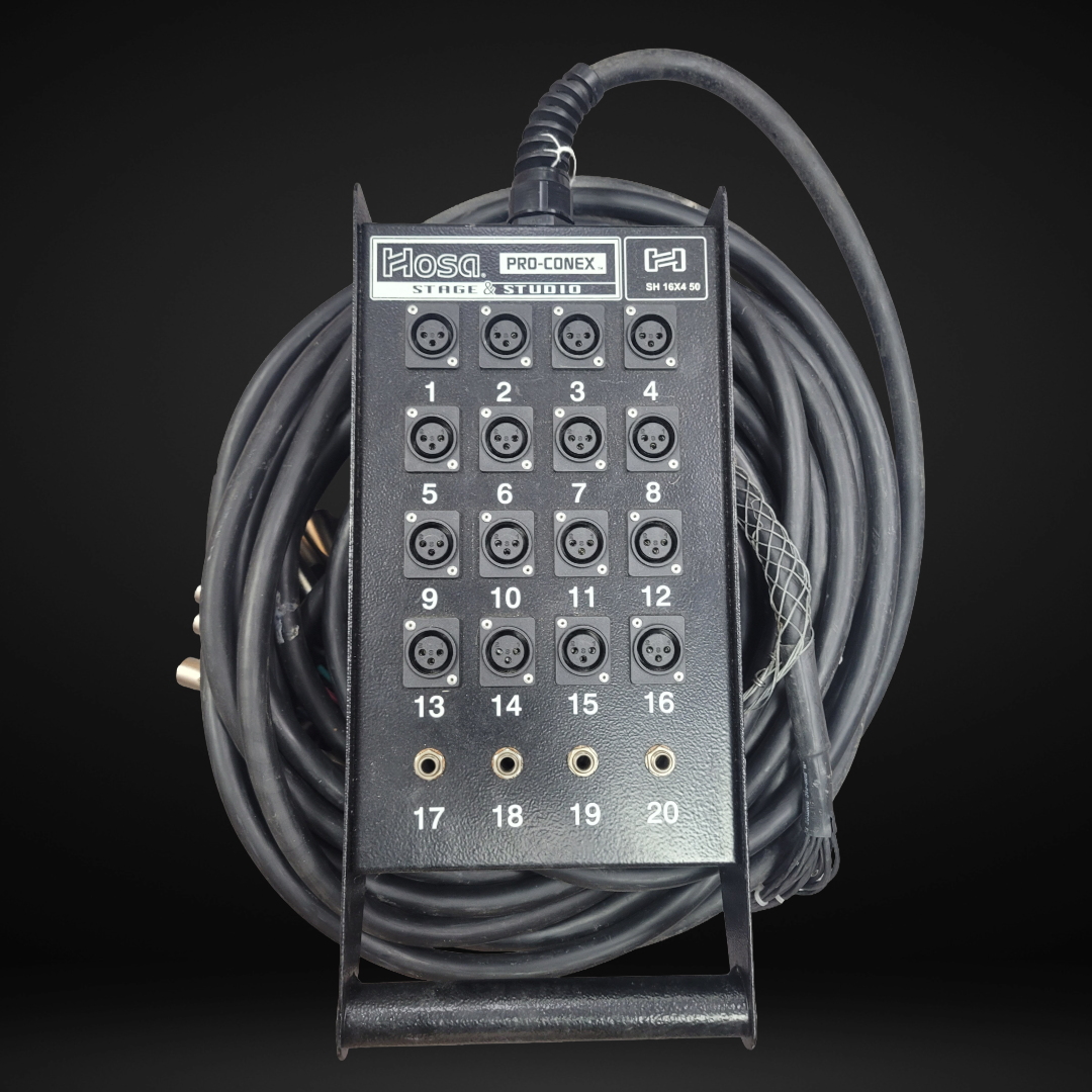Used Hosa HS-16x4-50, Pro-Conex Stage Box Snake - Metronome Music Inc.