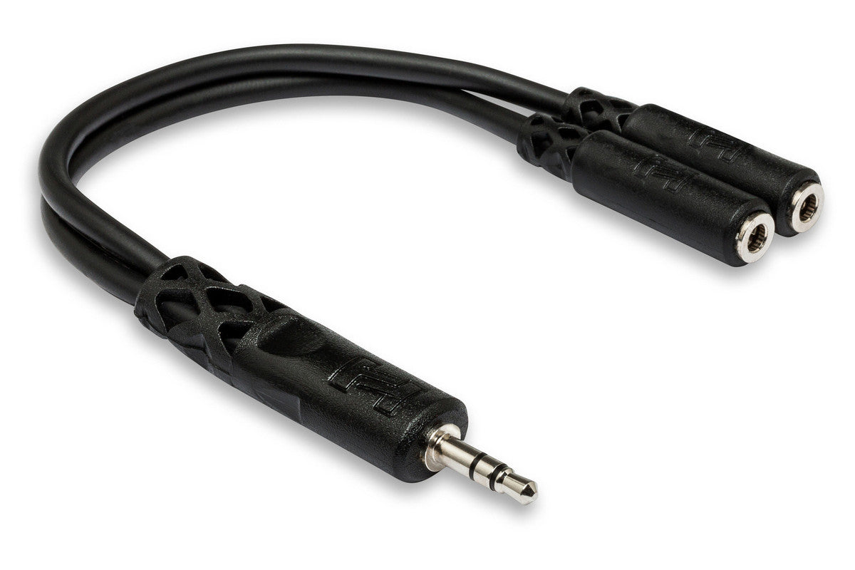 HOSA YMM-232 Y Cable, 3.5 Mm TRS To Dual 3.5 Mm TRSF - Metronome Music Inc.