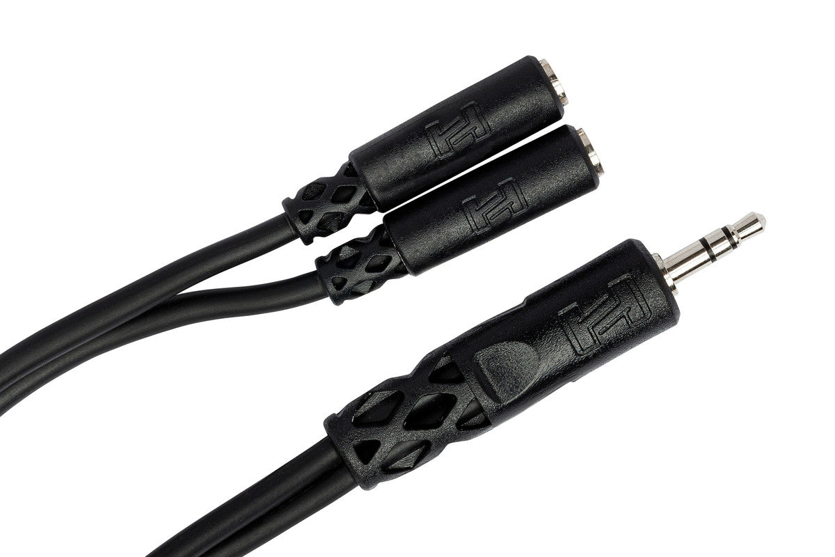 HOSA YMM-232 Y Cable, 3.5 Mm TRS To Dual 3.5 Mm TRSF - Metronome Music Inc.