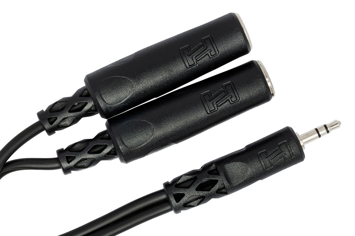 HOSA YMP-233 Y Cable, 3.5 Mm TRS To Dual 1/4 In TRSF - Metronome Music Inc.