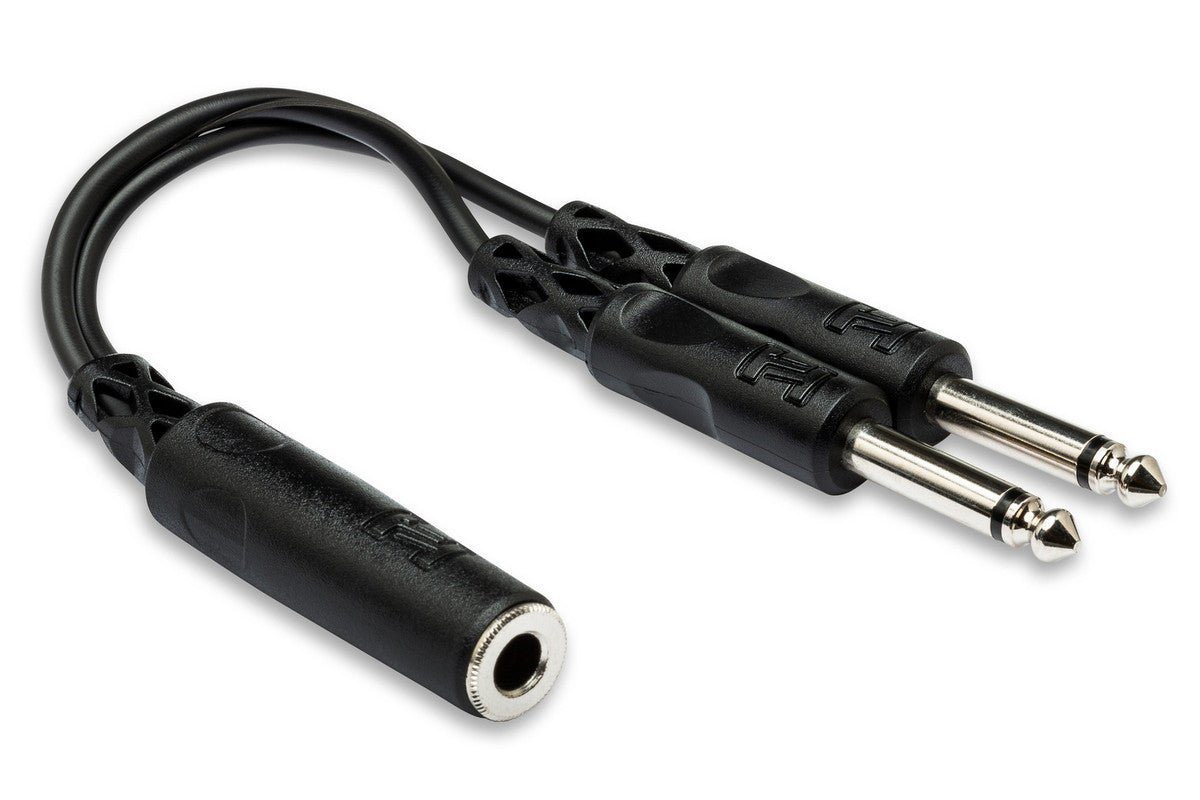 HOSA YPP-106 Y Cable, 1/4 In TSF To Dual 1/4 In TS - Metronome Music Inc.