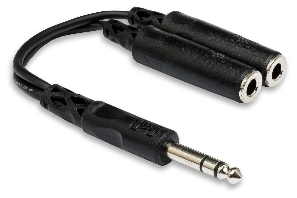 HOSA YPP-118 Y Cable, 1/4 In TRS To Dual 1/4 In TRSF - Metronome Music Inc.