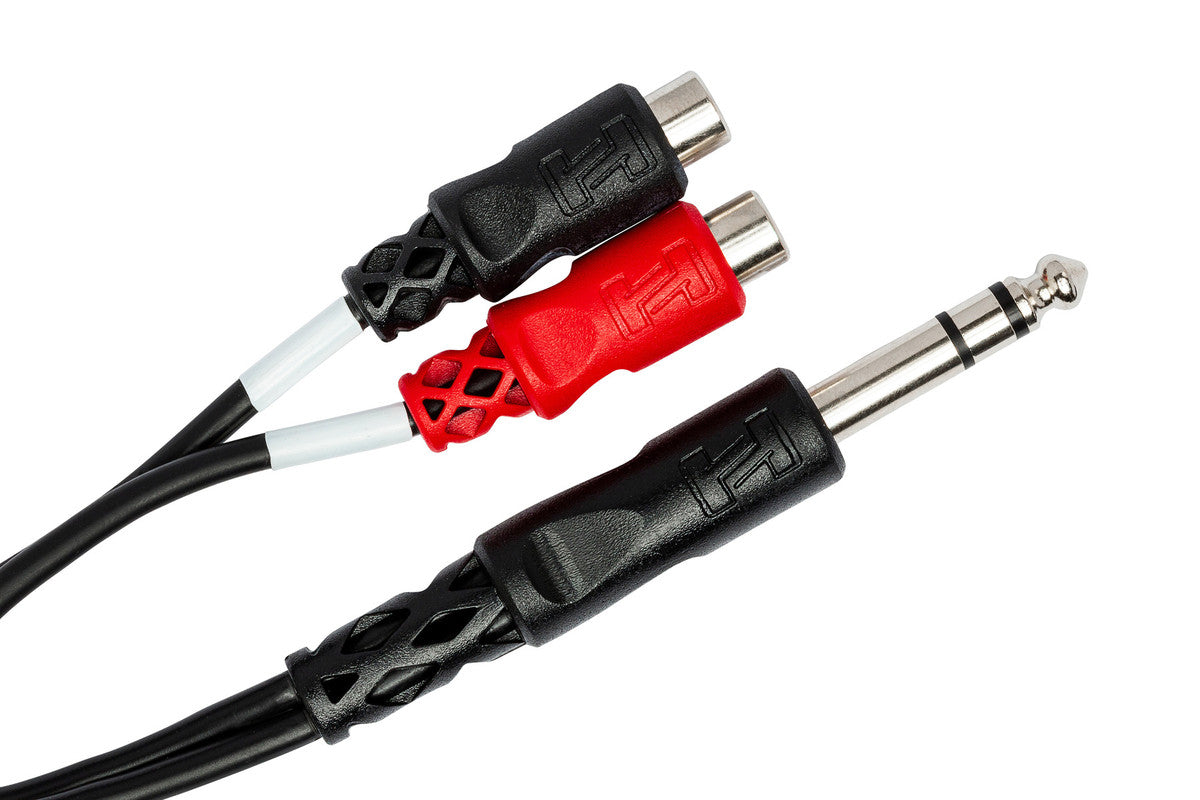 HOSA YPR-102 Stereo Breakout, 1/4 In TRS To Dual RCAF - Metronome Music Inc.