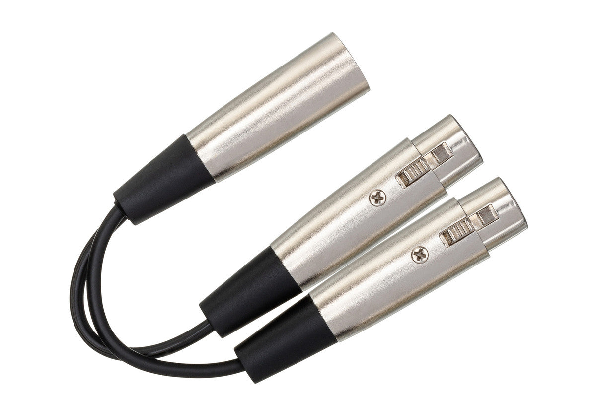 HOSA YXF-119 Y Cable, Dual XLR3F To XLR3M - Metronome Music Inc.