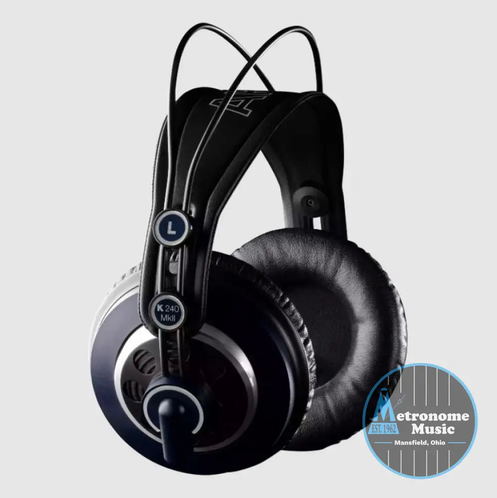 AKG K240 MKII, Professional, Over-ear, Semi-open Headphones - Metronome Music Inc.