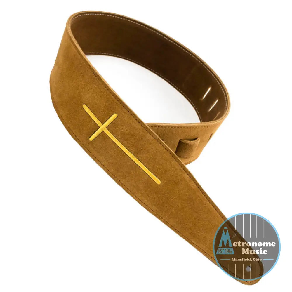 BROWN - SUEDE SERIES EMBROIDERED STRAP - Metronome Music Inc.