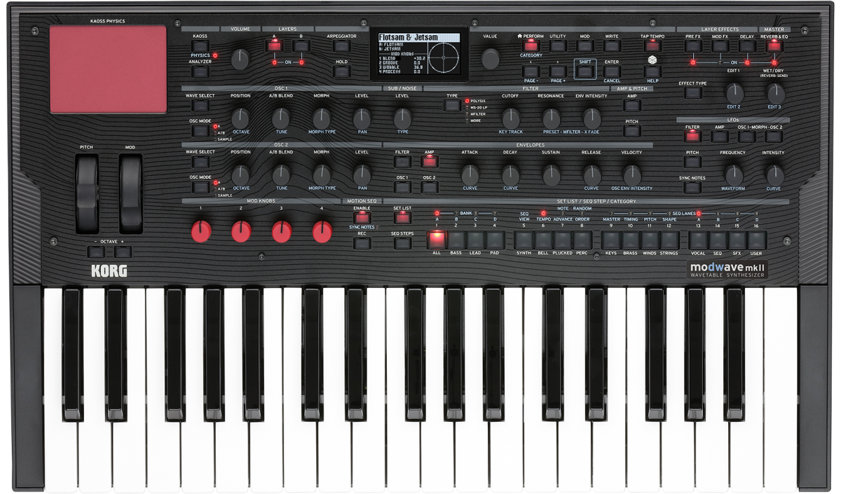 Korg Modwave MKII Wavetable Synthesizer - Metronome Music Inc.