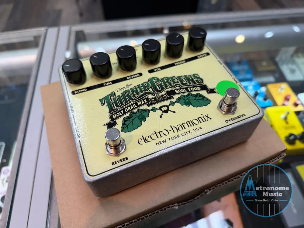 Electro-Harmonix Turnip Greens Overdrive/Reverb (Used) - Guitar Effects
