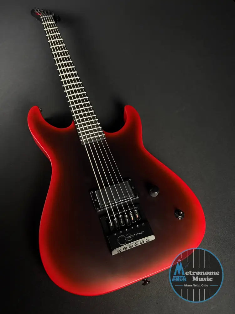 ESP LTD M-6 EVERTUNE 30 BLACK METAL - BLACK RED BURST SATIN - Electric Guitar