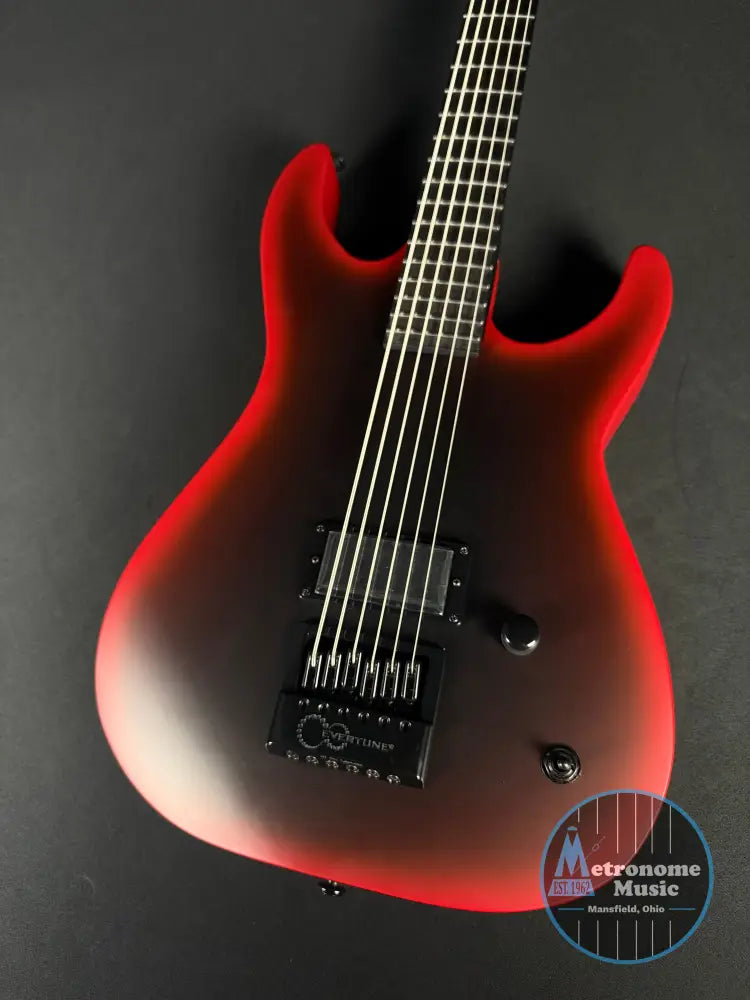 ESP LTD M-6 EVERTUNE 30 BLACK METAL - BLACK RED BURST SATIN - Electric Guitar