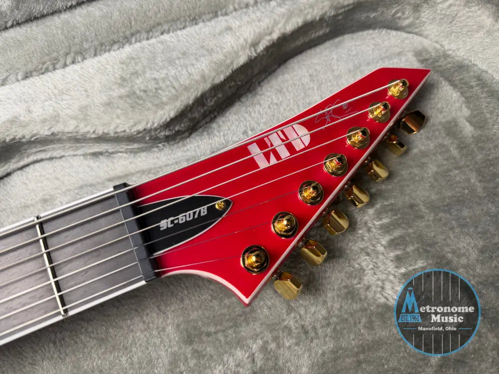 ESP LTD SC-607 Baritone Stephen Carpenter Signature - Magenta - Electric Guitar