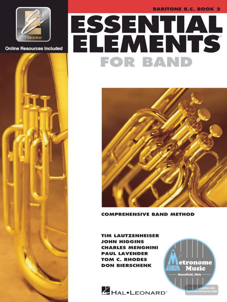 Essential Elements for Band, B.C. Baritone Book 2 - Metronome Music Inc.