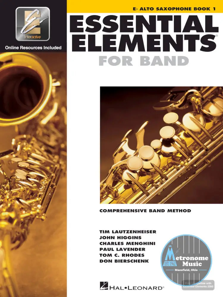 Essential Elements for Band, Eb Alto Saxophone Book 1 - Metronome Music Inc.