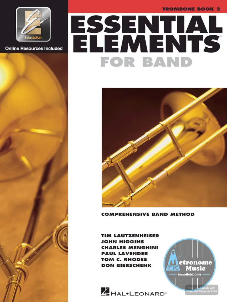Essential Elements for Band, Trombone Book 2 - Metronome Music Inc.