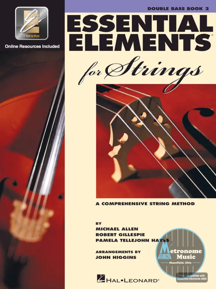 Essential Elements for Strings, Double Bass Book 2 - Metronome Music Inc.