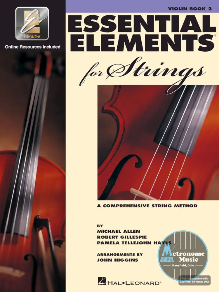 Essential Elements for Strings, Violin Book 2 - Metronome Music Inc.