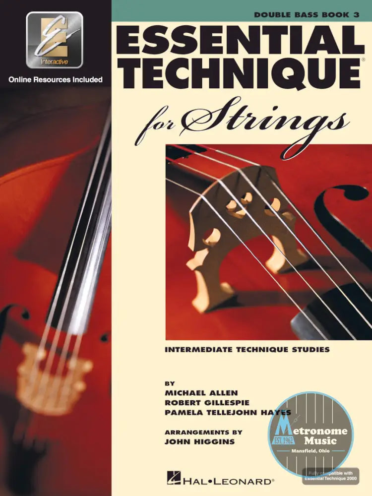 Copy of Essential Technique for Strings, Double Bass Book 3 - Metronome Music Inc.