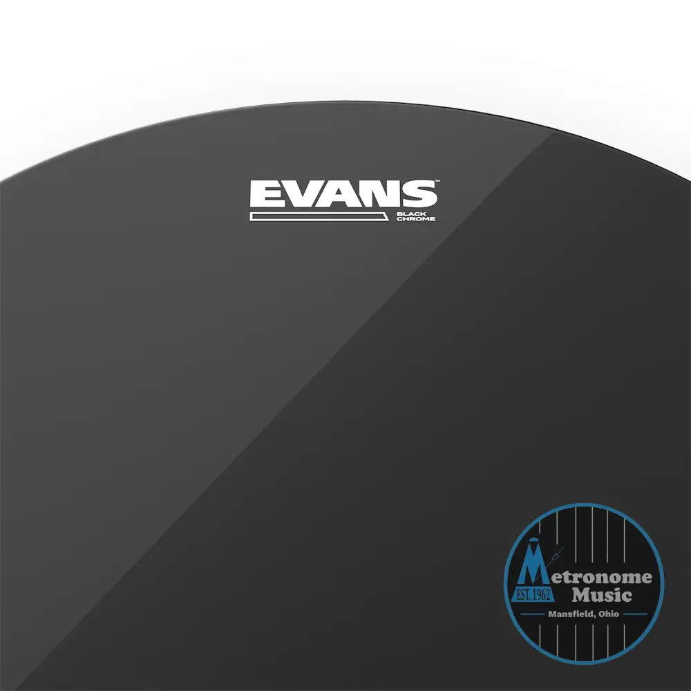 Evans Black Chrome Drumhead, TT13CHR- 13" - Metronome Music Inc.