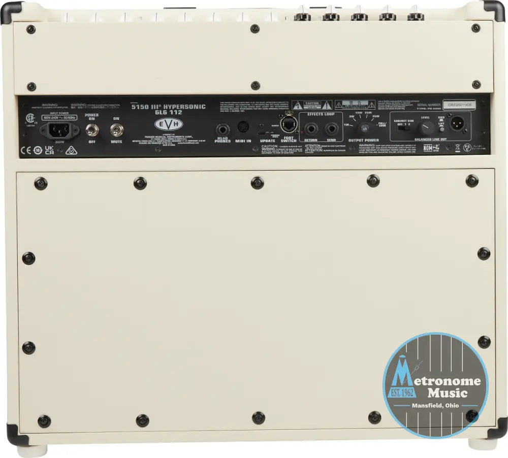 EVH 5150III® Hypersonic™ 6L6 1x12, Ivory - Metronome Music Inc.