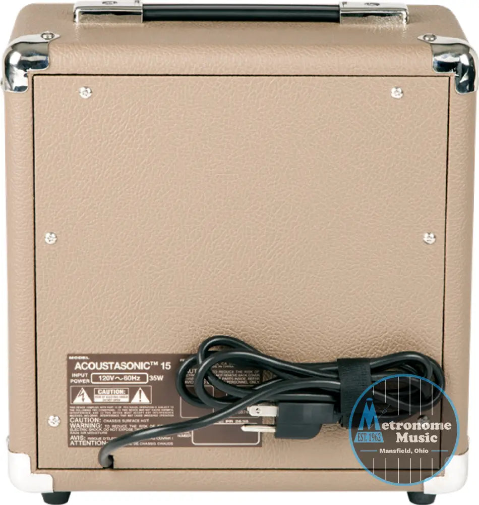 Fender Acoustasonic 15, 2-Channel 1x6" Acoustic Amplifier - Metronome Music Inc.