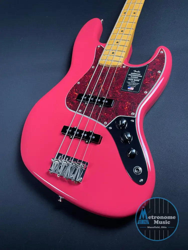 Fender American Professional Classic Jazz Bass - Faded Dakota Red - Metronome Music Inc.
