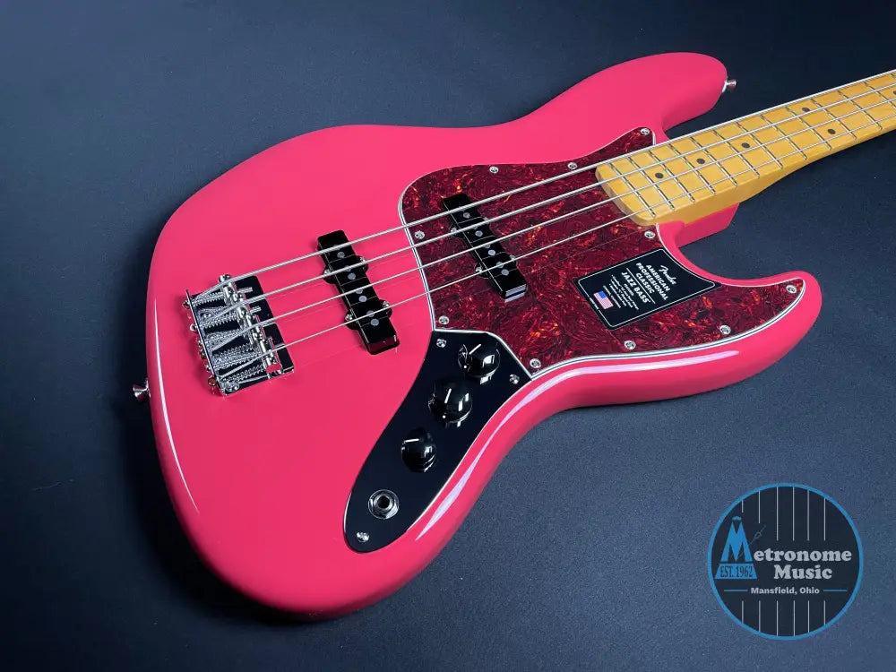 Fender American Professional Classic Jazz Bass - Faded Dakota Red - Metronome Music Inc.