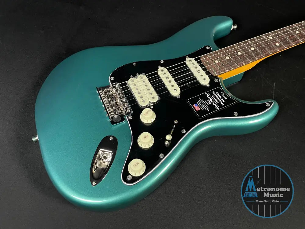Fender American Professional Classic Stratocaster - HSS, Faded Sherwood Green Metallic - Metronome Music Inc.