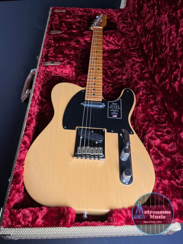 Fender American Ultra Luxe Vintage '50s Telecaster - Butterscotch Blonde - Metronome Music Inc.