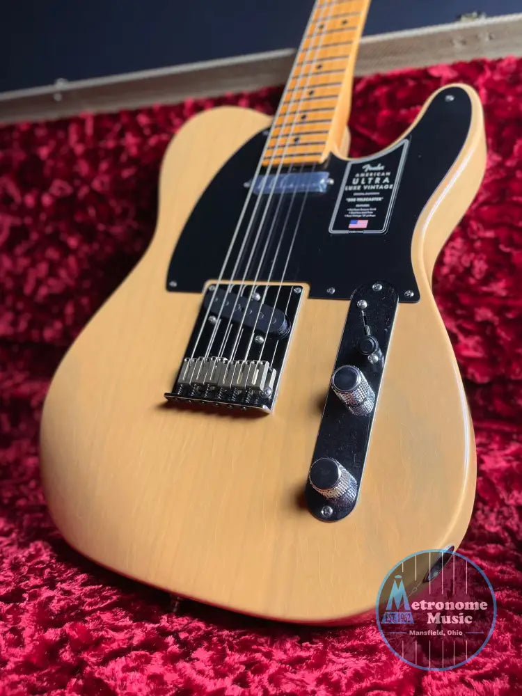 Fender American Ultra Luxe Vintage '50s Telecaster - Butterscotch Blonde - Metronome Music Inc.