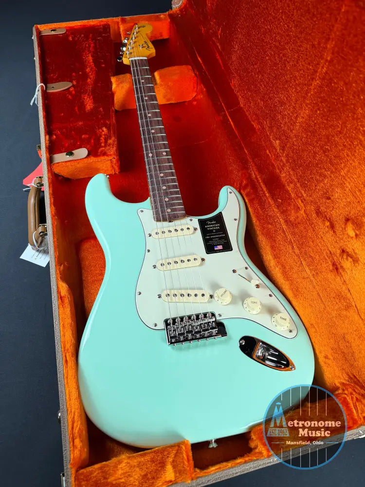 Fender American Vintage II 1961 Stratocaster Rosewood - Surf Green (2026) - Electric Guitar