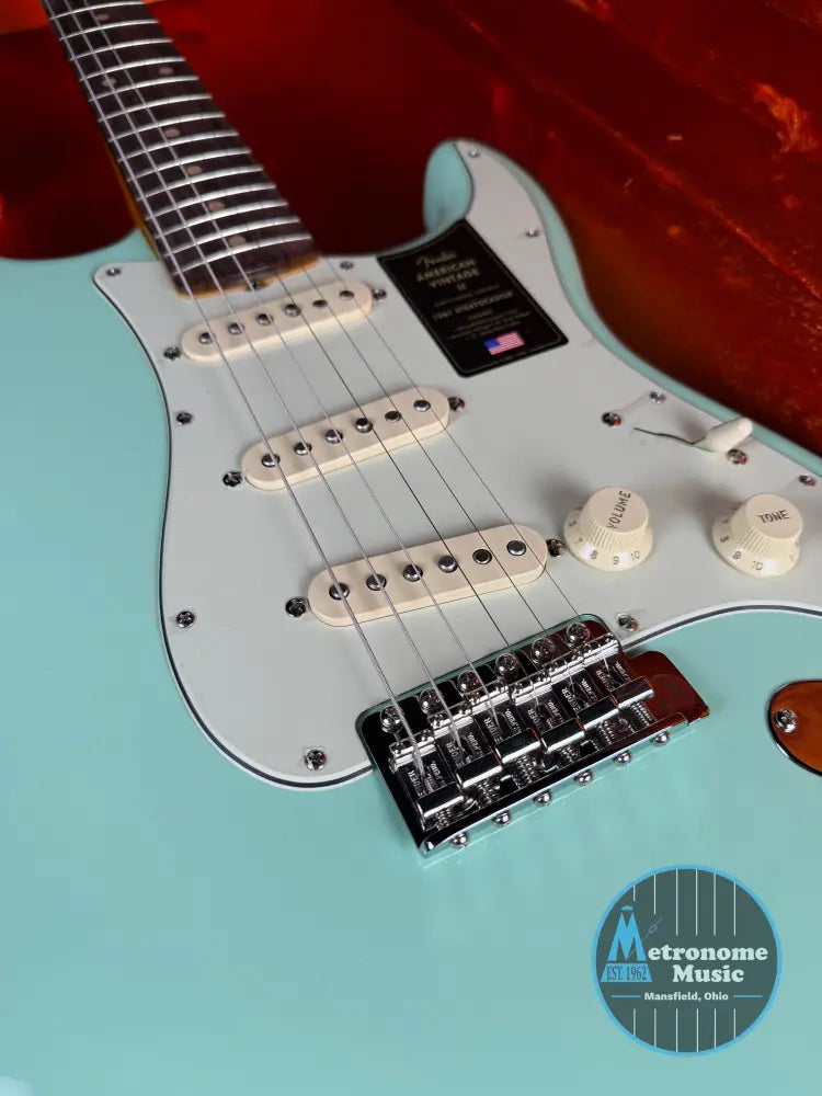 Fender American Vintage II 1961 Stratocaster Rosewood - Surf Green (2026) - Electric Guitar