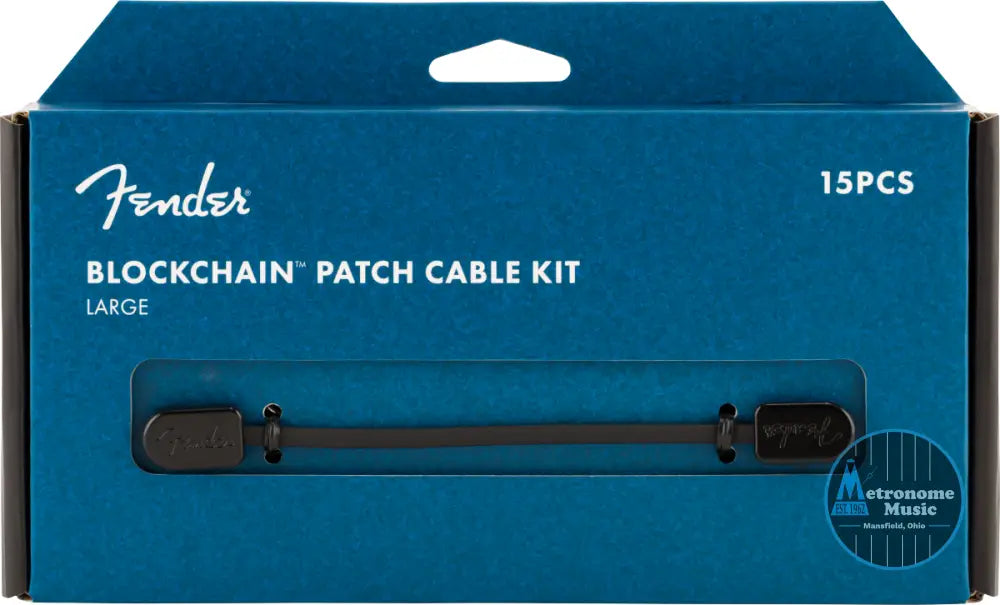 Fender Blockchain Patch Cable Kit, Large 15-Pack - Metronome Music Inc.