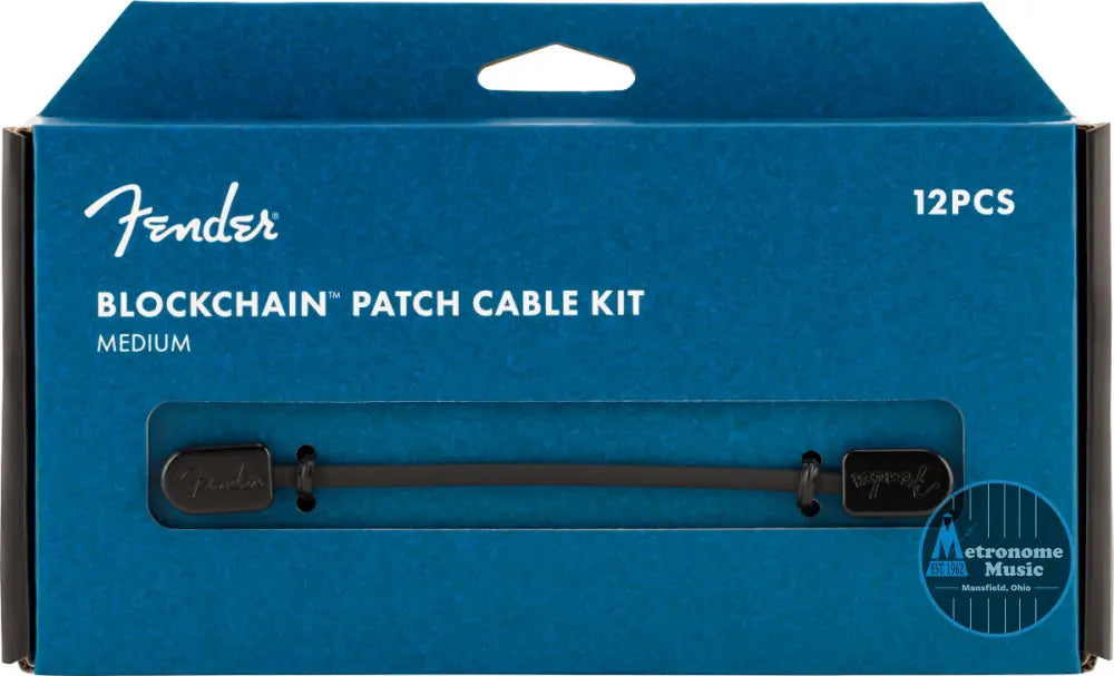 Fender Blockchain Patch Cable Kit, Medium 12-Pack - Metronome Music Inc.