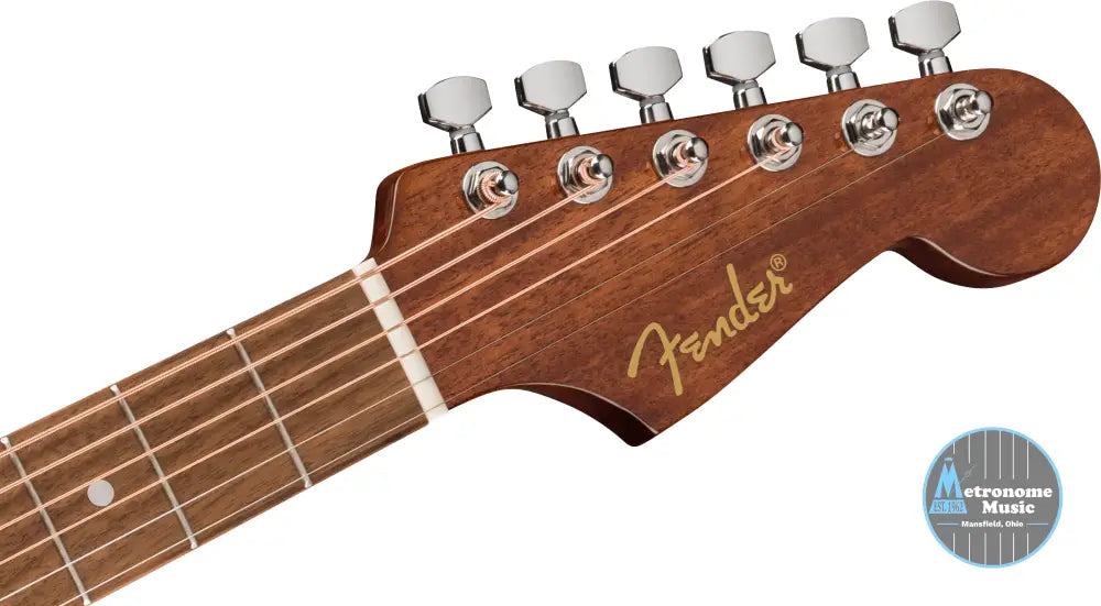 Fender California Standard Redondo Mini with Bag, Spruce Top, Black - Metronome Music Inc.