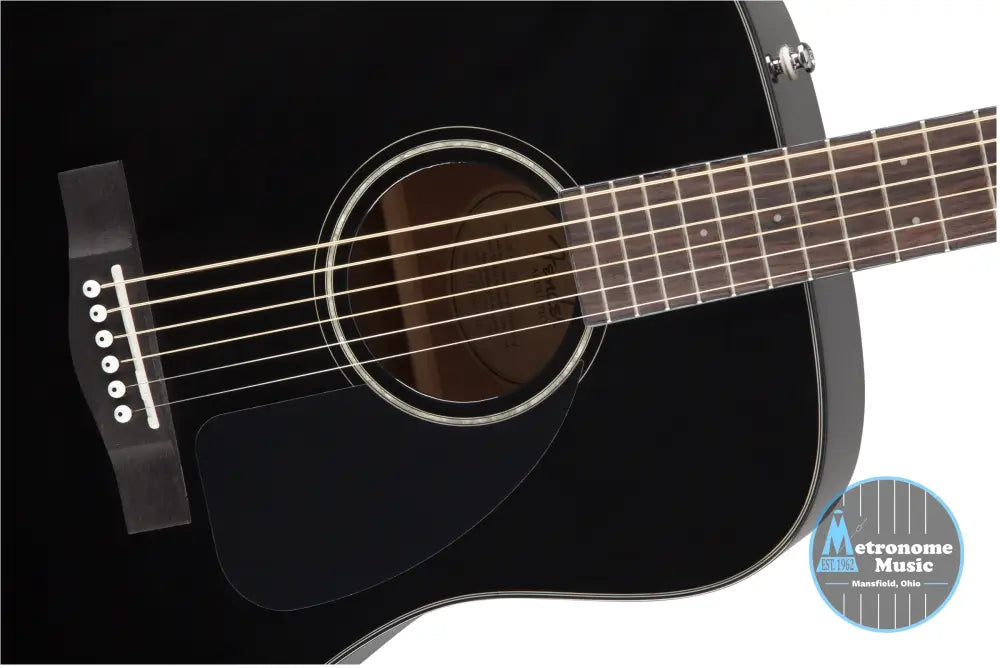 Fender CD-60 Dreadnought Acoustic w/Case, Walnut Fingerboard- Black - Metronome Music Inc.